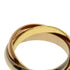 Vendome Louis Cartier Band Ring 18K Tricolor Gold