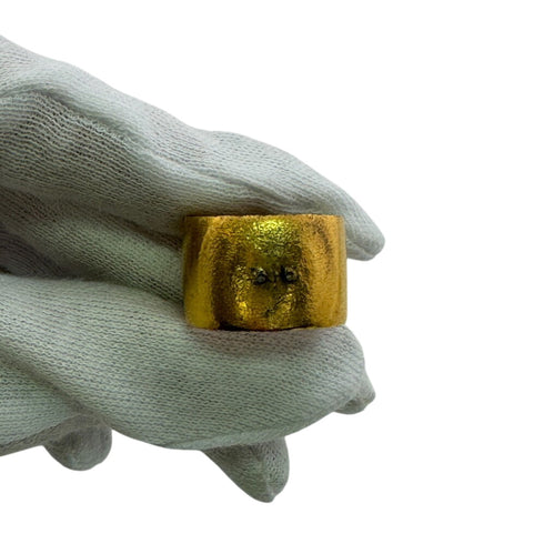 CC Logo Ring Gold-Tone Metal