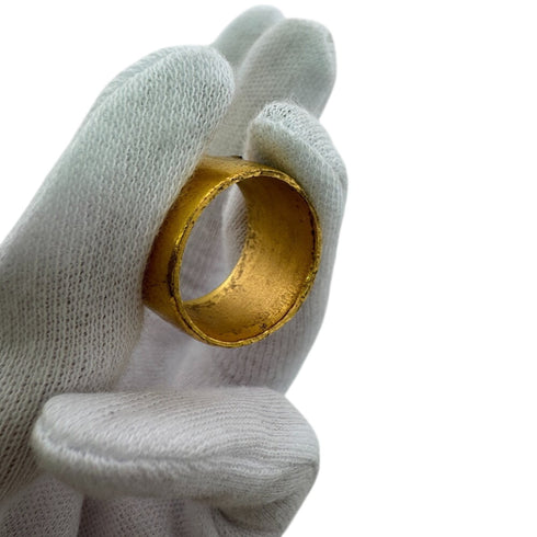 CC Logo Ring Gold-Tone Metal