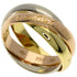 Vendome Louis Cartier Band Ring 18K Tricolor Gold