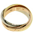Vendome Louis Cartier Band Ring 18K Tricolor Gold