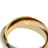 Vendome Louis Cartier Band Ring 18K Tricolor Gold