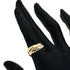 Vendome Louis Cartier Band Ring 18K Tricolor Gold
