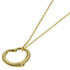 Open Heart Pendant Necklace 18K Yellow Gold 13.7mm