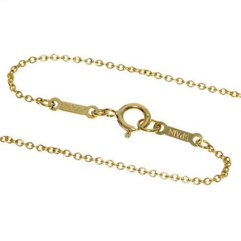 Open Heart Pendant Necklace 18K Yellow Gold 13.7mm