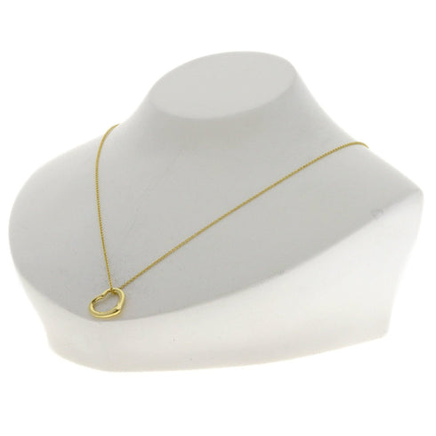 Open Heart Pendant Necklace 18K Yellow Gold 13.7mm