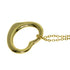 Open Heart Pendant Necklace 18K Yellow Gold 13.7mm
