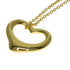 Open Heart Pendant Necklace 18K Yellow Gold 13.7mm