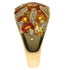 Sun Motif Ring 18K Yellow Gold with Diamond and Sapphire