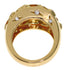 Sun Motif Ring 18K Yellow Gold with Diamond and Sapphire