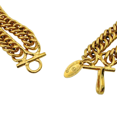 CC Logo Chain Necklace Metal