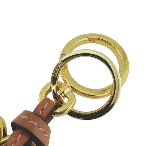 Anagram Charm Brown and Gold Handbag Charm