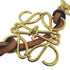 Anagram Charm Brown and Gold Handbag Charm