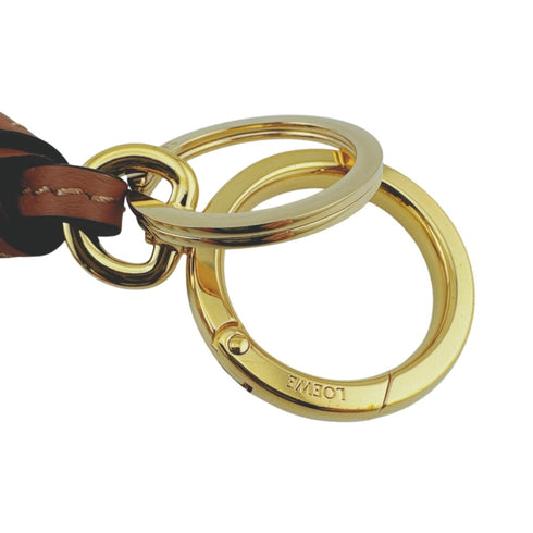 Anagram Charm Brown and Gold Handbag Charm