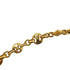 Monogram Bangle Bracelet Leather Brown Gold
