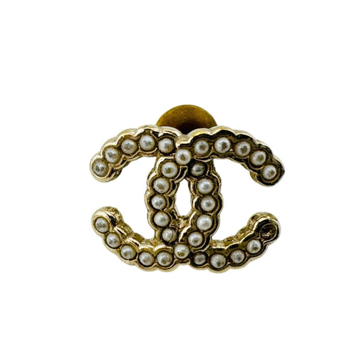 CC Logo Single Earring Gold-Tone Metal Gold-Tone Metal