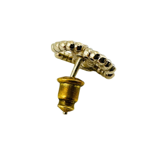 CC Logo Single Earring Gold-Tone Metal Gold-Tone Metal