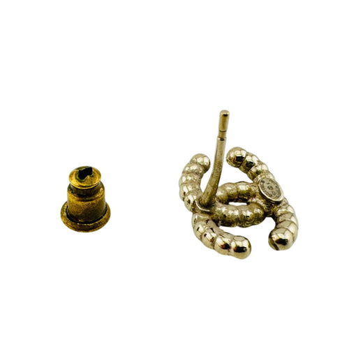 CC Logo Single Earring Gold-Tone Metal Gold-Tone Metal