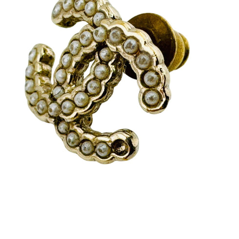 CC Logo Single Earring Gold-Tone Metal Gold-Tone Metal