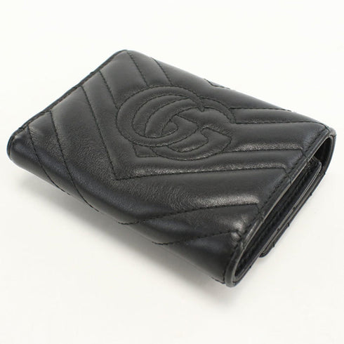 GG Marmont Trifold Wallet Matelasse Leather Compact