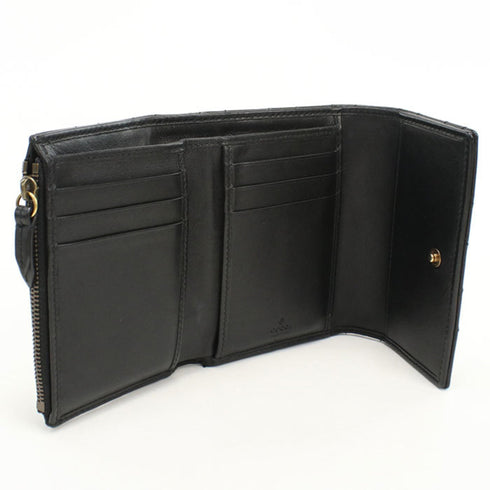 GG Marmont Trifold Wallet Matelasse Leather Compact