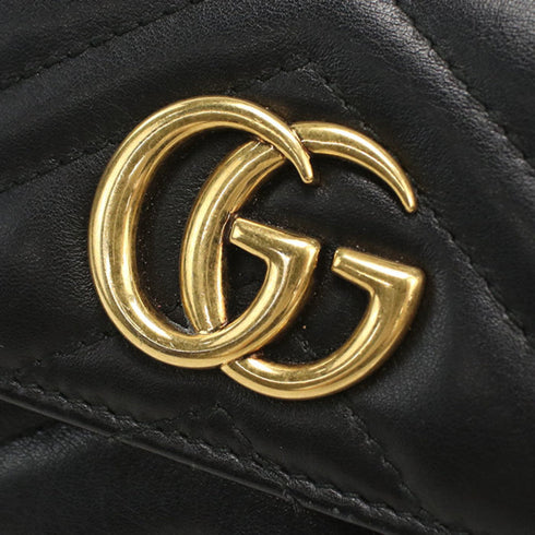 GG Marmont Trifold Wallet Matelasse Leather Compact