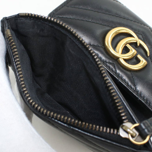 GG Marmont Trifold Wallet Matelasse Leather Compact