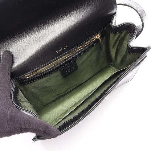 GG Ring Shoulder Bag Leather Small