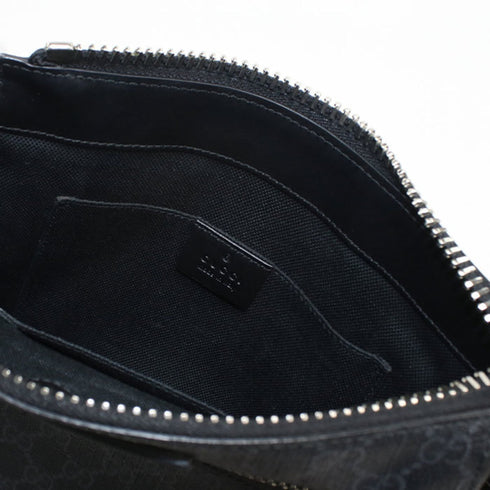 Web Strap Front Zip Messenger Bag GG Coated Canvas Small