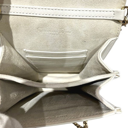 Diorama Vertical Clutch on Chain Studded Leather