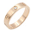 Mini Band Ring 18K Rose Gold With Diamond