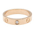 Mini Band Ring 18K Rose Gold With Diamond