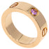 Ring 18K Rose Gold with Sapphire