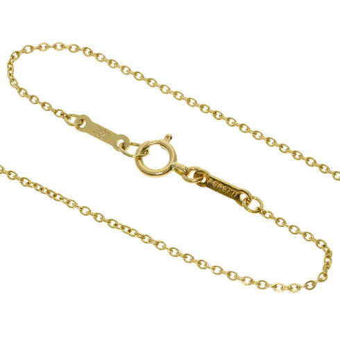 Open Heart Pendant Necklace 18K Yellow Gold 12.4mm