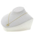 Open Heart Pendant Necklace 18K Yellow Gold 12.4mm