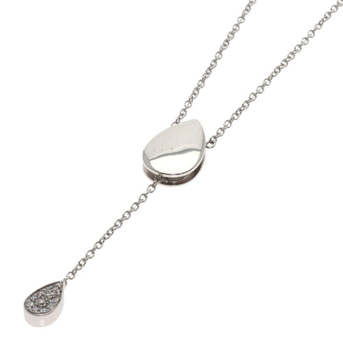 Pendant Necklace 18K White Gold with Diamond