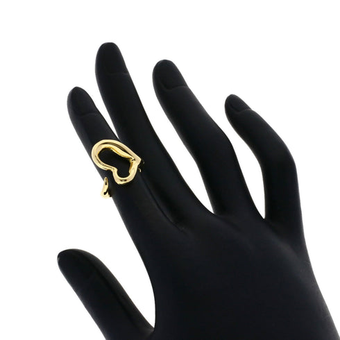 Open Heart Ring 18K Yellow Gold