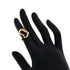 Open Heart Ring 18K Yellow Gold