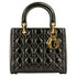 Lady Dior Bag Cannage Quilt Patent Medium
