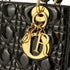 Lady Dior Bag Cannage Quilt Patent Medium