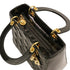 Lady Dior Bag Cannage Quilt Patent Medium