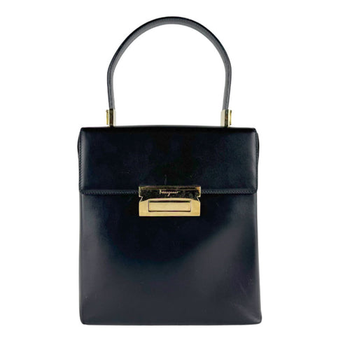 Gancini Convertible Top Handle Bag Leather Mini
