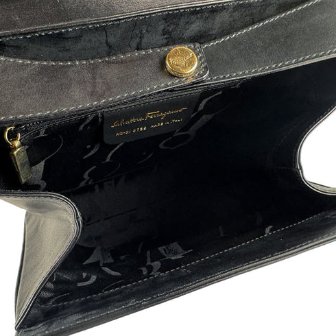 Gancini Convertible Top Handle Bag Leather Mini