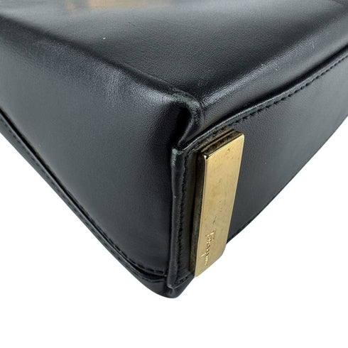 Gancini Convertible Top Handle Bag Leather Mini