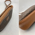 Vintage Saddle Flap Shoulder Bag Macadam Coated Canvas Small