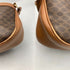 Vintage Saddle Flap Shoulder Bag Macadam Coated Canvas Small