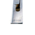 Tie Pin Leather and Metal Black Brooch