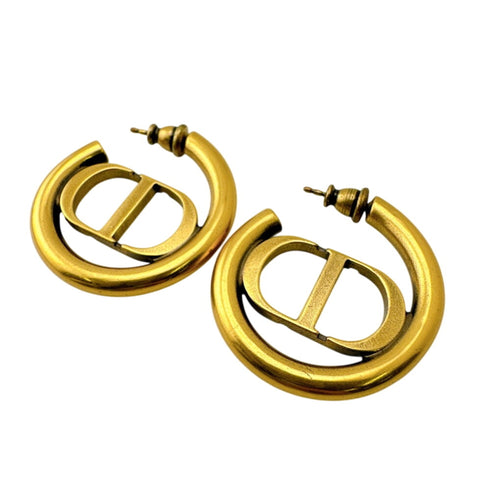 Earrings Gold-Tone Metal