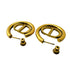 Earrings Gold-Tone Metal