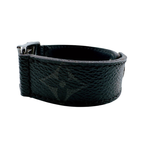 Monogram Bracelet Leather Brown